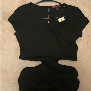 Buckle maxi dress with back out. Tags still on